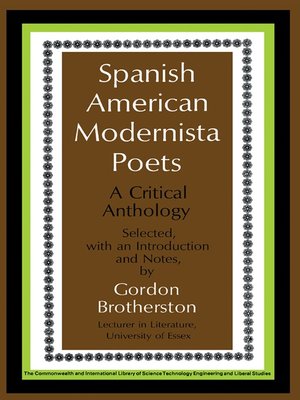 cover image of Spanish American Modernista Poets